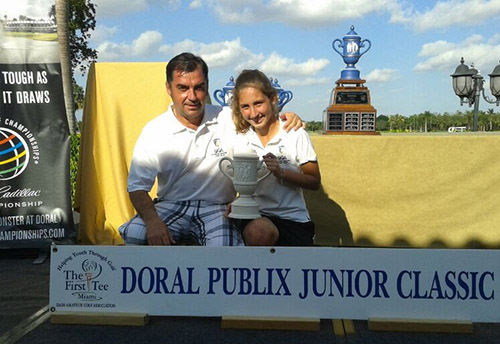 Sara García Real, vencedora del Doral Publix Junior Classic en categoría 12-13 años