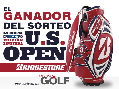 Ya tenemos ganador del sorteo de la bolsa U.S Open de Bridgestone, cortesía de Holiday Golf