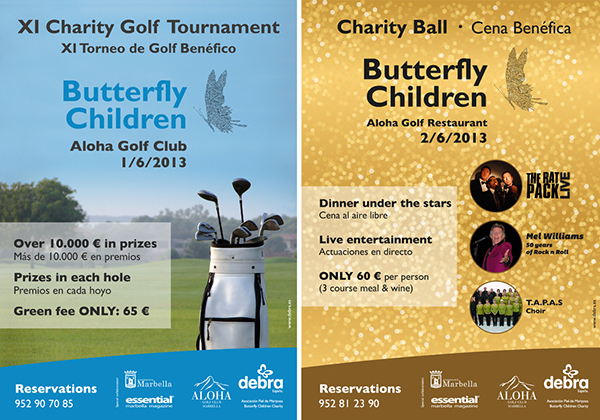 Torneo de Golf y Cena Benéficos en Aloha Golf a favor de la Asociación Piel de Mariposa