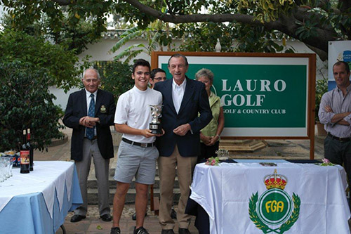 Jordi Flotats, campeón de la Copa de Andalucía disputada en Lauro Golf