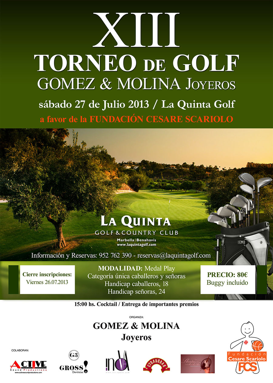 XIII Torneo de Golf Gómez & Molina en La Quinta Golf