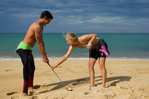 LET Golfers Meet Surf Pros from ASP Tour
