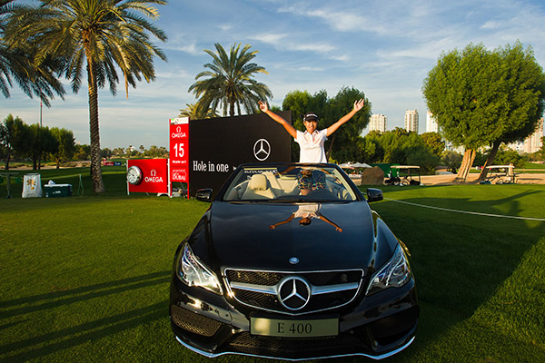 Connie Chen wins Mercedes E400 Convertible for Hole-in-One
