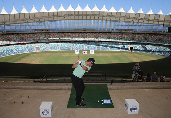 Volvo Golf Champions 2014: prácticas en el estadio Moses Mabhida