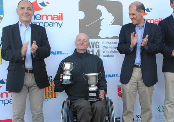 Mark Gibson, campeón del European Challenge for Wheelchair Golfers