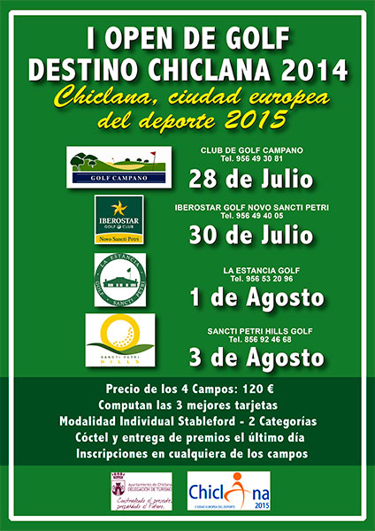 I Open de Golf Destino Chiclana 2014