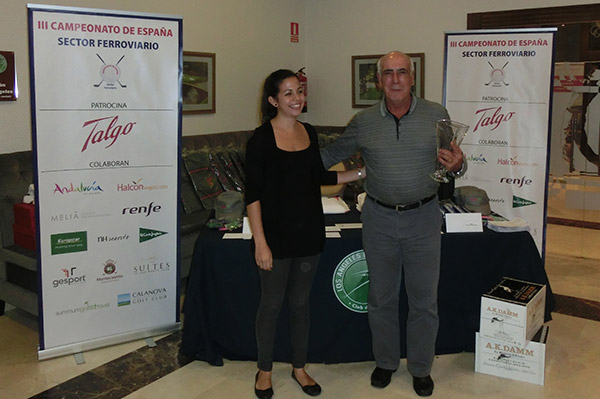 Ángel Letosa, ganador scratch del III Campeonato de España de Golf para el Sector Ferroviario