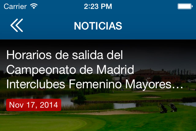 La Federación de Golf de Madrid estrena App para iPhone y Android