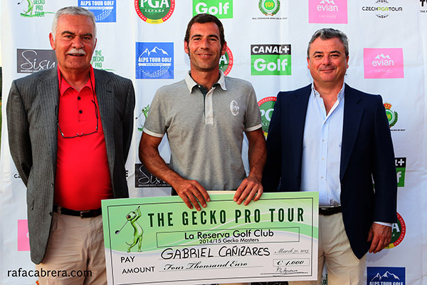 Gabriel Cañizares, ganador de la final del Gecko Pro Tour en La Reserva
