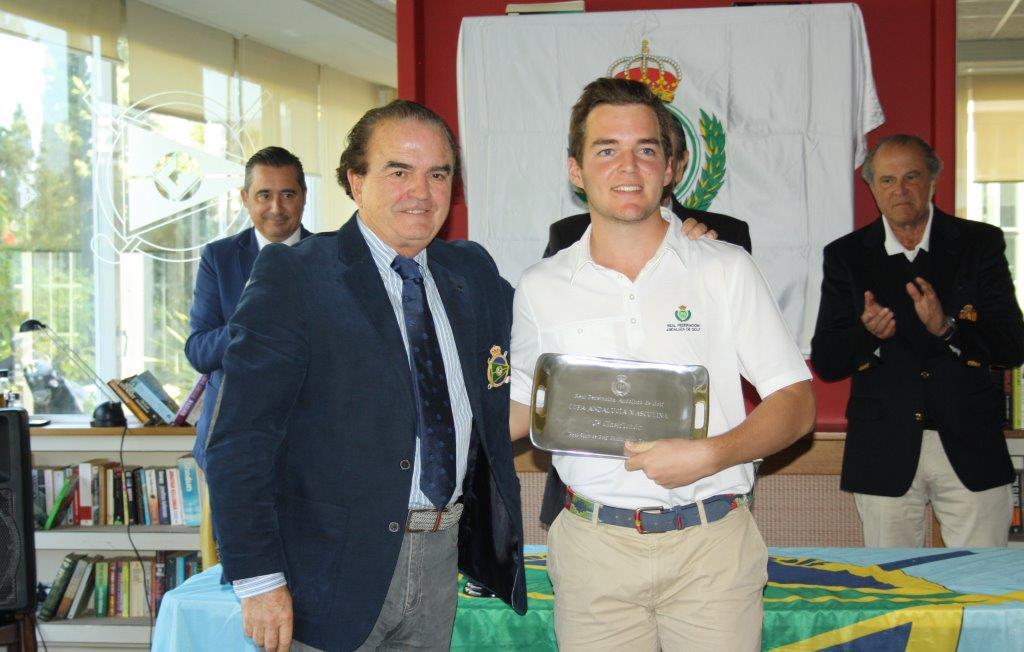 El asturiano Iván Cantero se hace con la Copa Andalucía en el Real Club de Golf Guadalmina.