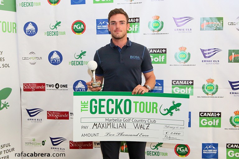 Maximilian Walz, ganador del Gecko Tour en Marbella GCC y Sta. Clara. CLICK en la imagen para descargarla en alta calidad.