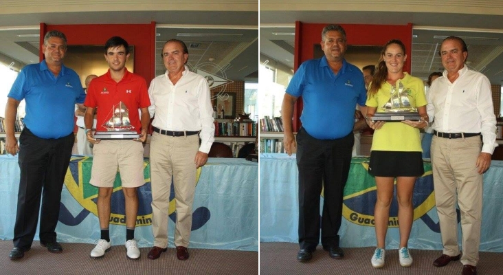 Ángel Hidalgo y Sara Navarro triunfadores del Memorial Norberto Goizueta en Guadalmina Golf