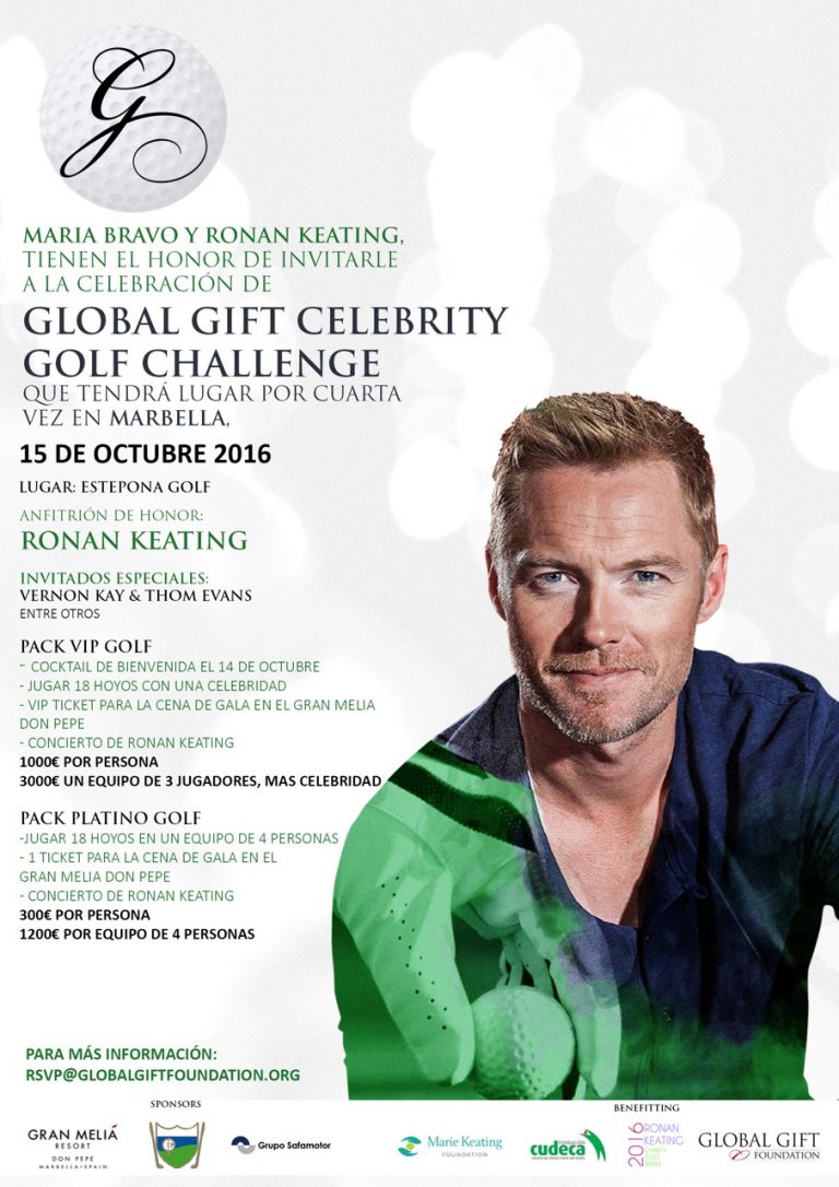 Llega el «Global Gift Celebrity Golf Challenge»