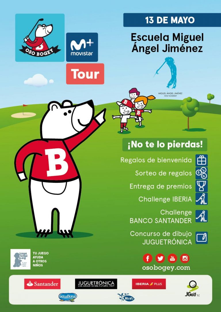 El Oso Bogey llega a la Miguel Ángel Jiménez Golf Academy