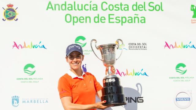 ​Azahara Muñoz Hace historia tras ganar por segunda vez consecutiva el Andalucía Costa del Sol Open de España