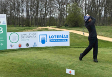 Sebastián García, Martín Simonsen, Rasmus Højgaard y Marcus Armitage marcan el ritmo en Izki Golf Sebastián García tee 18 Izki Golf