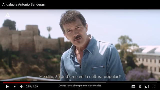 La invitación de Antonio Banderas «a salir a vivir con ganas» en la nueva campaña turística de Andalucía