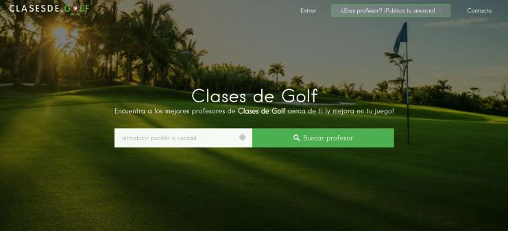 Nace la plataforma especializada Clasesde.golf