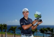 El sudafricano Garrick Higgo, ganador del Gran Canaria Lopesan Open