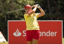 Carla Bernat, líder del Santander Golf Tour Málaga a base de birdies Carla Bernat