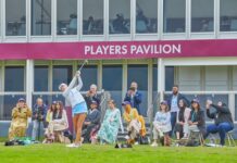 La embajadora de Golf Saudí, Camilla Lennarth, imparte un clínic especial para jugadoras de la Asociación Musulmana de Golf