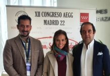 El XII Congreso de la Asociación Española de Gerentes de Golf comienza en Madrid Congreso de la AEGG-Eduardo Ruiz, Almudena Maillo y Jesus Barrera