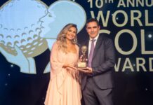 La Hacienda Links, reconocido como mejor campo de golf de España en los World Golf Awards Javier Jimenez-Casquet collects La Hacienda Links Golf Resort's