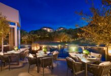 Restaurante El Lago estrena su menu de verano Terraza El Lago noche