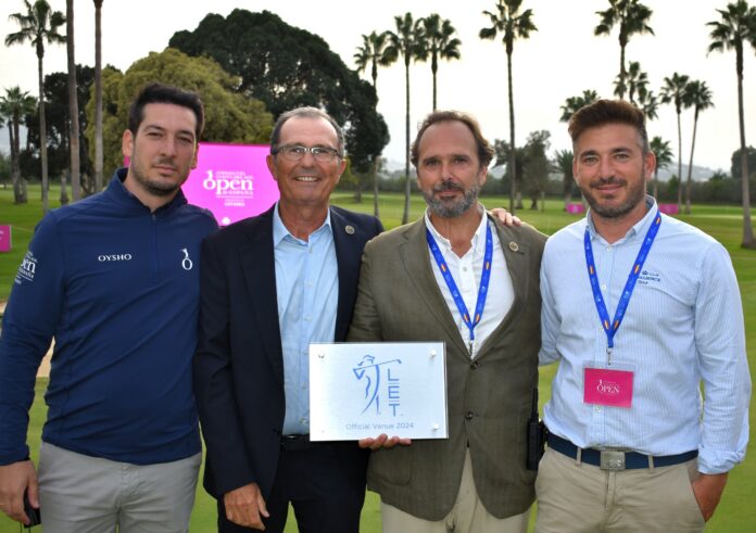 Reconocimiento como campo LET al RGCG. Presidente, Angel Gancedo, junto a Ignacio Sánchez, Gonzalo Navarro y José Andres Leon