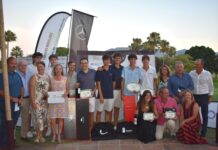 El «Green Solidario» del Real Club Guadalhorce alcanza récord de participación y recaudación Entrega Premios Green Solidario Nuevo Futuro. RGCG-1