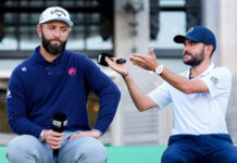 La mirada al futuro de Jon Rahm y los 21 de la Armada Española en el Open de España presented by Madrid Jon Rahm y Ángel Hidalgo- Open de España 2025