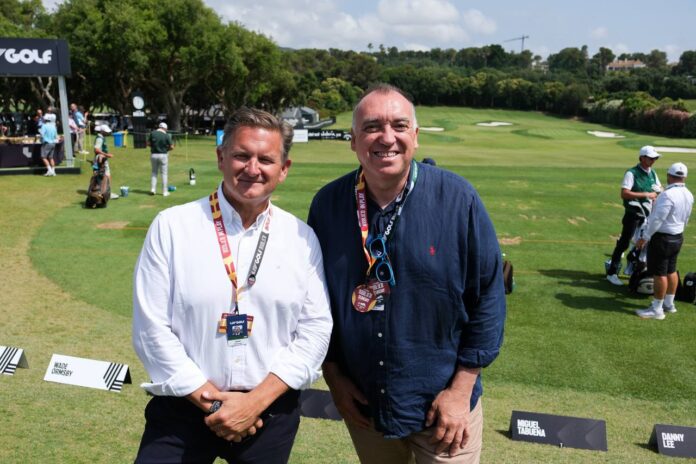 Javier Reviriego y Arturo Bernal en el LIV GOLF Javier Reviriego y Arturo Bernal en el LIV GOLF